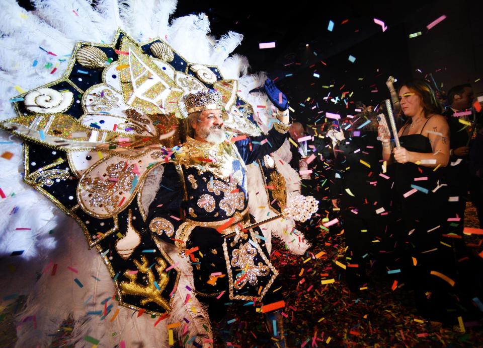 King Gemini XXXV Roger Lites during the Krewe of Gemini Grande Bal XXXV, Reality and Fantasy, Saturday evening, January 27, 2024, at the Shreveport Convention Center.