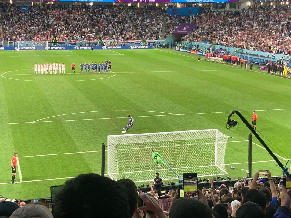 players on field at world cup