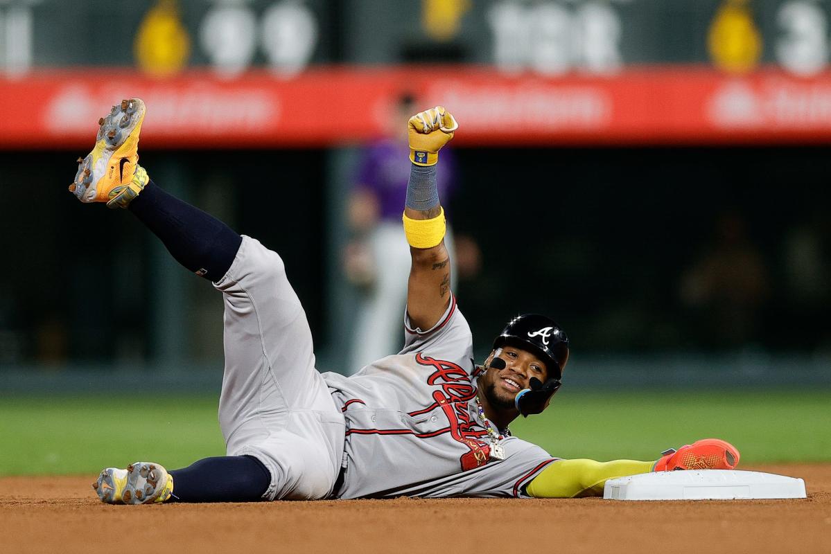 Ronald Acuna Jr. gets married, then hits grand slam to become MLB's 1st  30-HR, 60-SB player