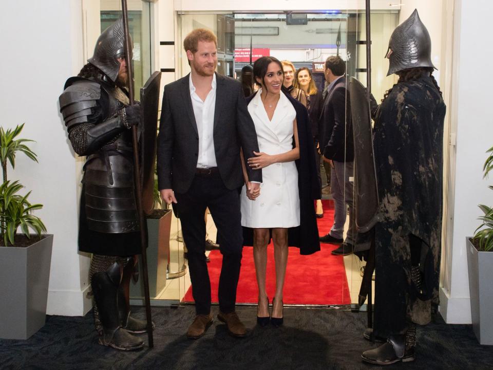 <p><strong>29 October</strong> The Duke and Duchess of Sussex arrived at visit Courtney Creative in Wellington for an event celebrating the city's art scene.</p>