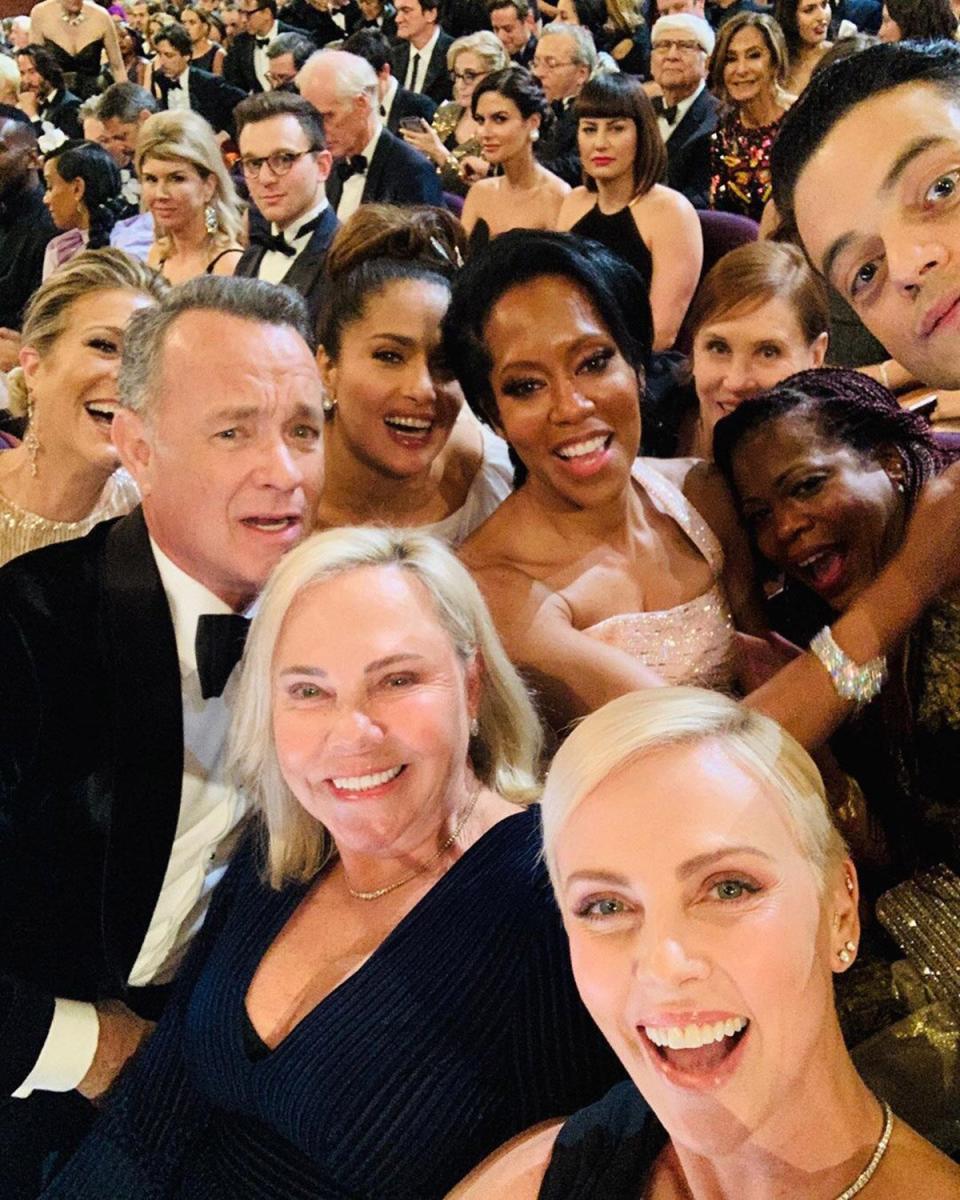 Rita, Tom, Salma, Regina, Charlize, Charlize's Mom Gerda & Rami