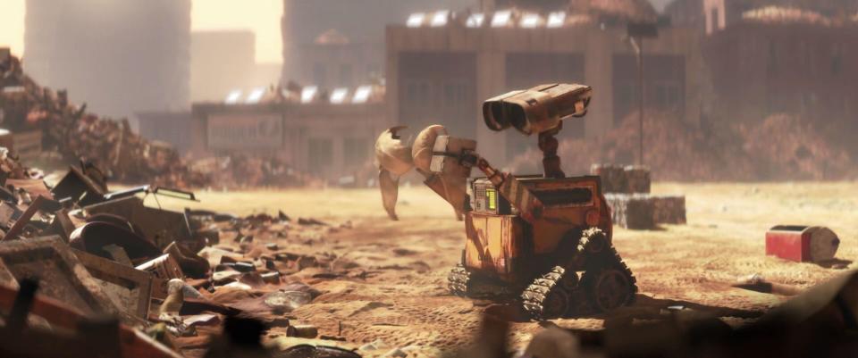 WALL-E 2008 de Andrew Stanton Prod DB © Pixar Animation Studios - Walt Disney Pictures dessin anime; animation; cartoon; science fiction; sci fi