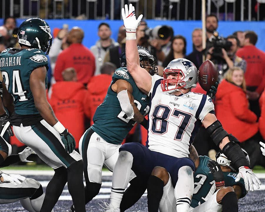 Gronk wasn't happy. Pic: Getty