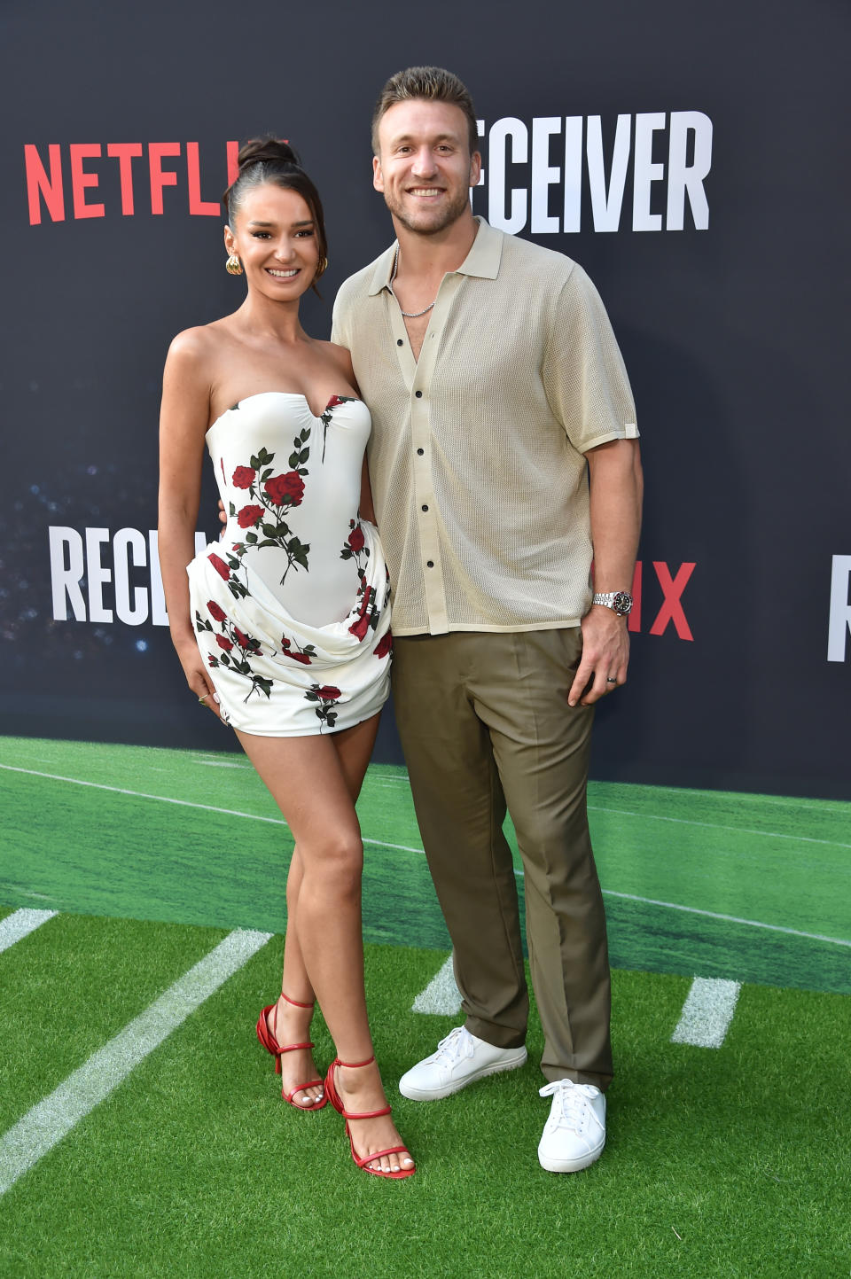 Kristin Juszczyk at Netflix's “Receiver” premiere held at the Tudum Theater on July 9, 2024 in Los Angeles, California.