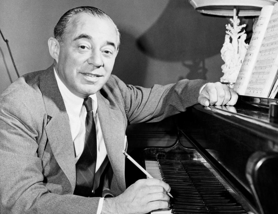 PHOTO: Composer Richard Rodgers sits at his piano creating a musical score for the television series 'Victory at Sea' in 1952. (Bettmann Archive/Getty Images)