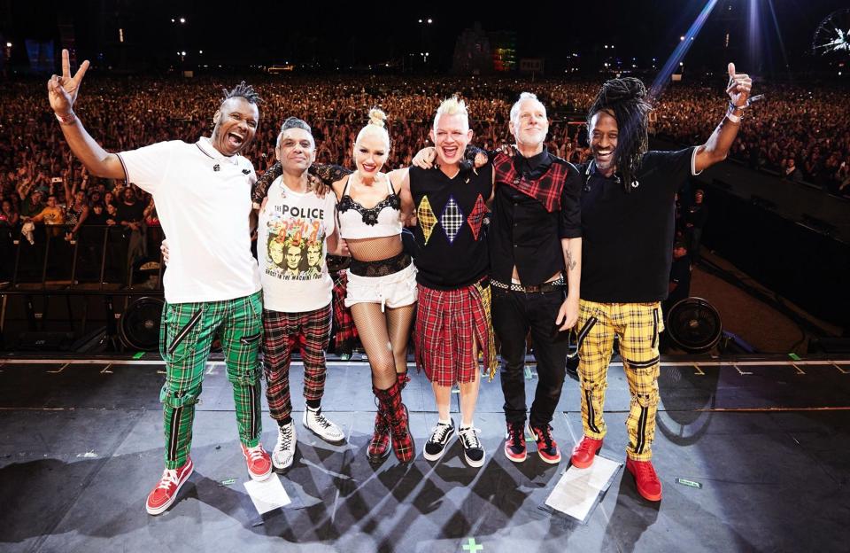 Gwen Stefani Reunites With No Doubt at Coachella Enlists Olivia Rodrigo for Surprise Cameo