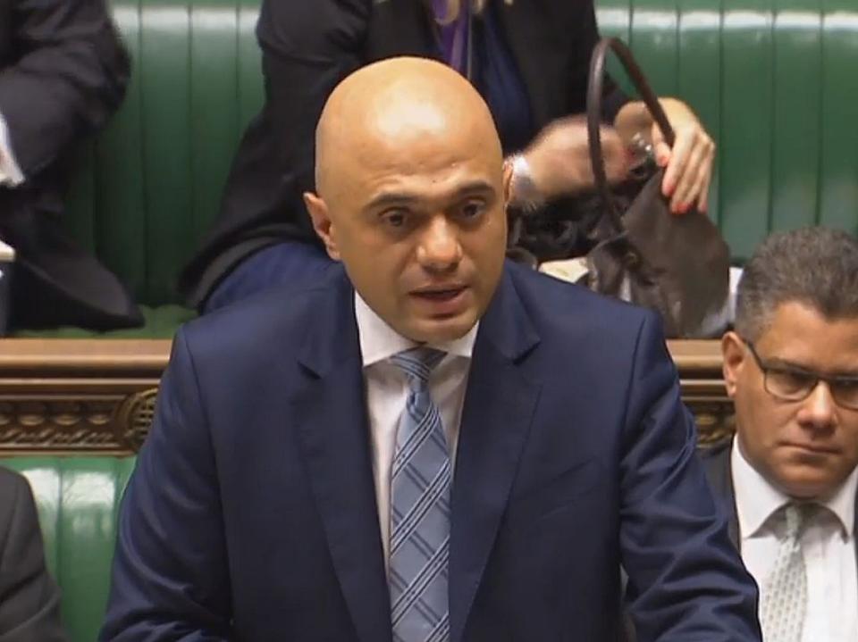 Sajid Javid threatened with legal action after calling Momentum 'neo-fascist'