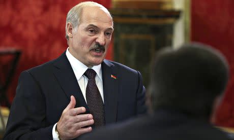 <span>Belarusian president Alexander Lukashenko has been heavily criticised after accusations of persistent human rights abuses. Photograph: Sergei Karpukhin/AP</span><span>Photograph: Sergei Karpukhin/AP</span>