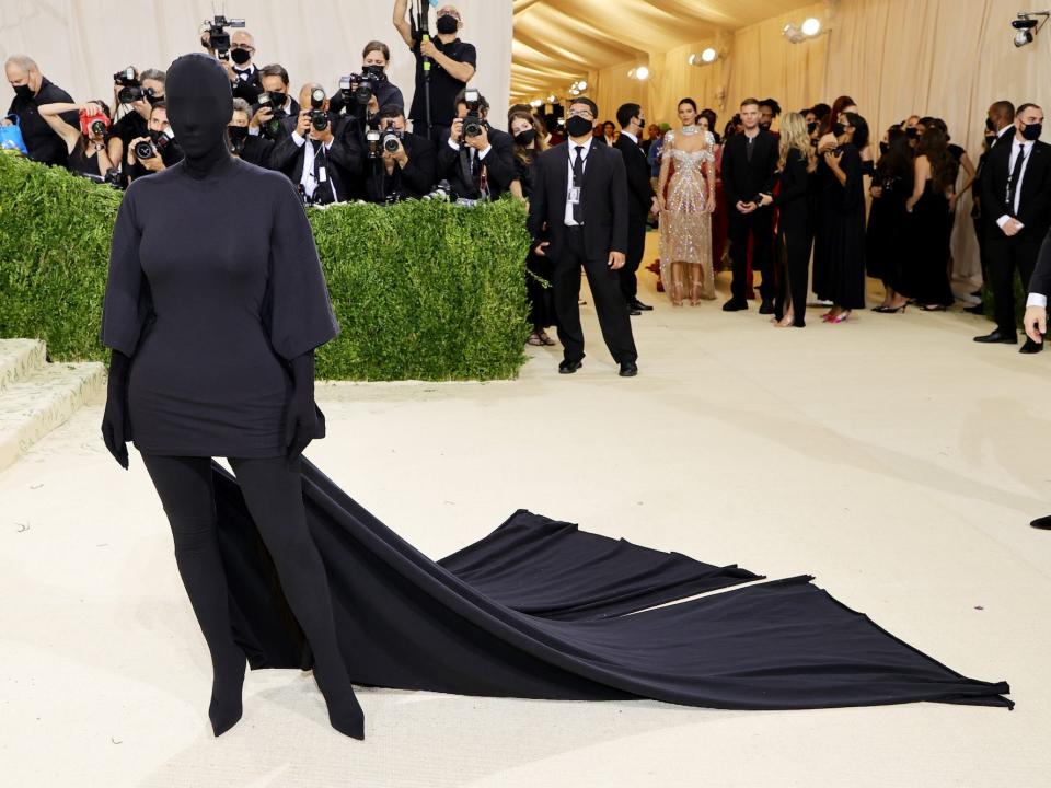 Kim Kardashian West at the 2021 Met Gala.