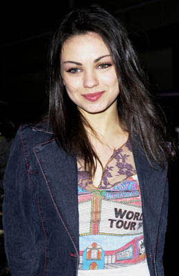 Mila Kunis at the Hollywood premiere for Screen Gems' Slackers