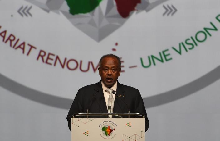 In May, Djibouti President Ismail Omar Guelleh told AFP that "discussions are ongoing" with China for a military base in the tiny Horn of Africa nation, saying that Beijing's presence would be "welcome" (AFP Photo/Money Sharma)