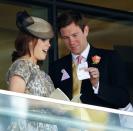 <p>Princess Eugenie and Jack Brooksbank at <a href="https://www.townandcountrymag.com/society/tradition/g10043681/royal-ascot-photos/" rel="nofollow noopener" target="_blank" data-ylk="slk:Royal Ascot;elm:context_link;itc:0;sec:content-canvas" class="link ">Royal Ascot</a> 2015.</p>