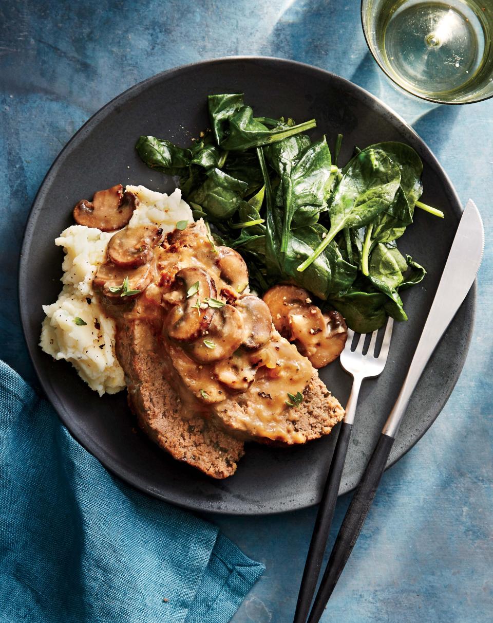 Meat Loaf with Mushroom Gravy