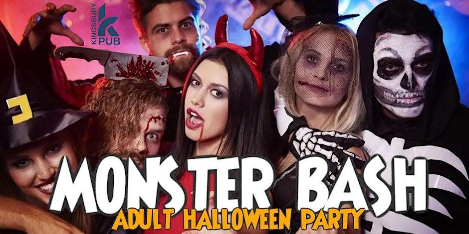 Get your monster on at the Kingsbury Pub's Monster Bash Halloween Dance Party on Saturday, Oct. 28, 2023.