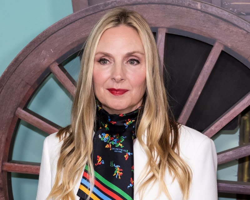 Hope Davis arrives on the red carpet for the premiere of "Asteroid City" at Alice Tully Hall at Lincoln Center in New York City on June 13. The actor turns 60 on March 23. File Photo by Gabriele Holtermann/UPI