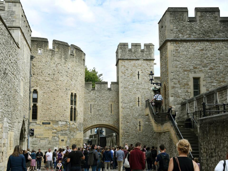 Crowds at the Tower of London in 2017.