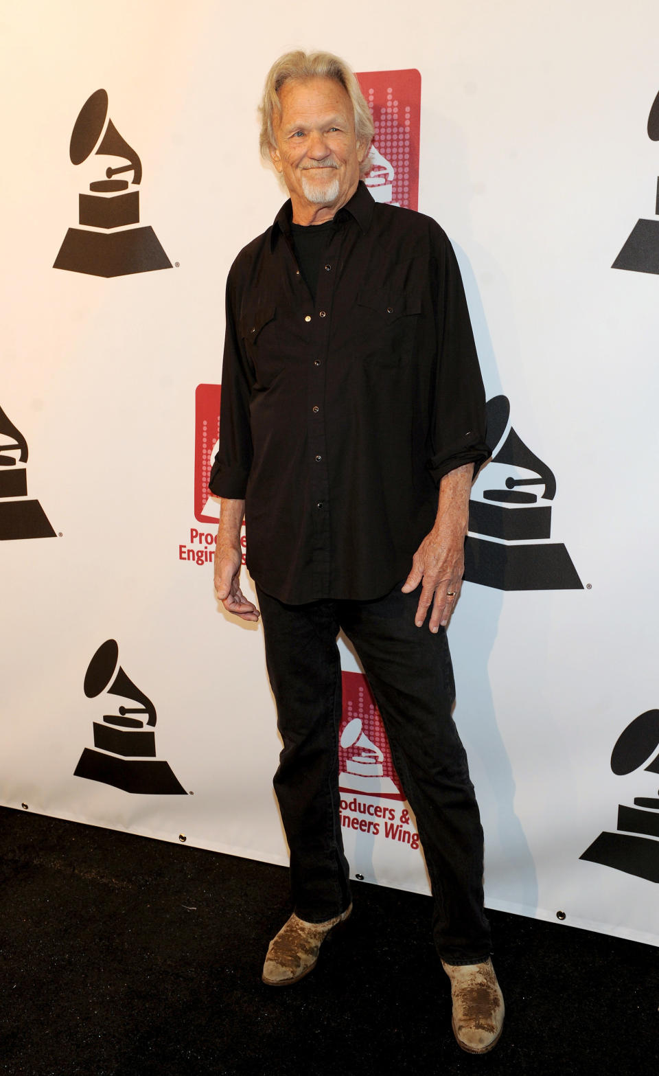 Kris Kristofferson arrives at the Producers and Engineers of The Academy's 7th Annual Grammy Week Event, at The Village Recording Studios, on Tuesday, Jan. 21, 2014, in Los Angeles, Calif. (Photo by Frank Micelotta//AP Images)