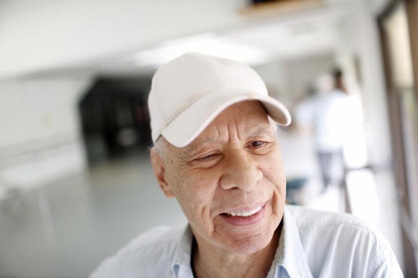 Choreographer Rudy Perez, at 85, in the dance studio at the Westside School of Ballet in 2015. <span class="copyright">(Michael Robinson Chavez / Los Angeles Times)</span>