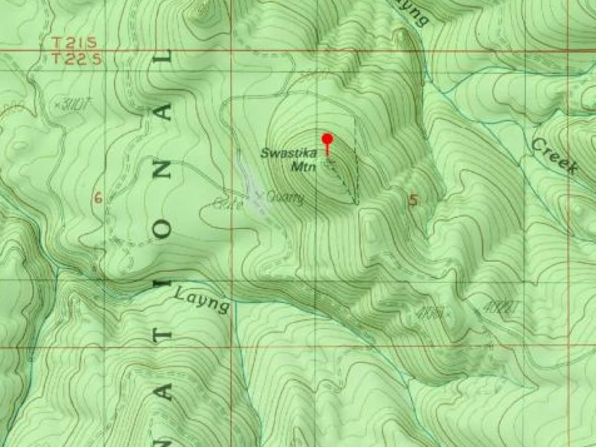 There is a move afoot to change the name of Swastika Mountain in Oregon to Mount Halo, to honour Chief (Halo) Halito. The current name captured the public's attention earlier this year when two teens were rescued after disappearing on the 1,219-metre-high mountain for nine days. (Bruce Fisher - image credit)