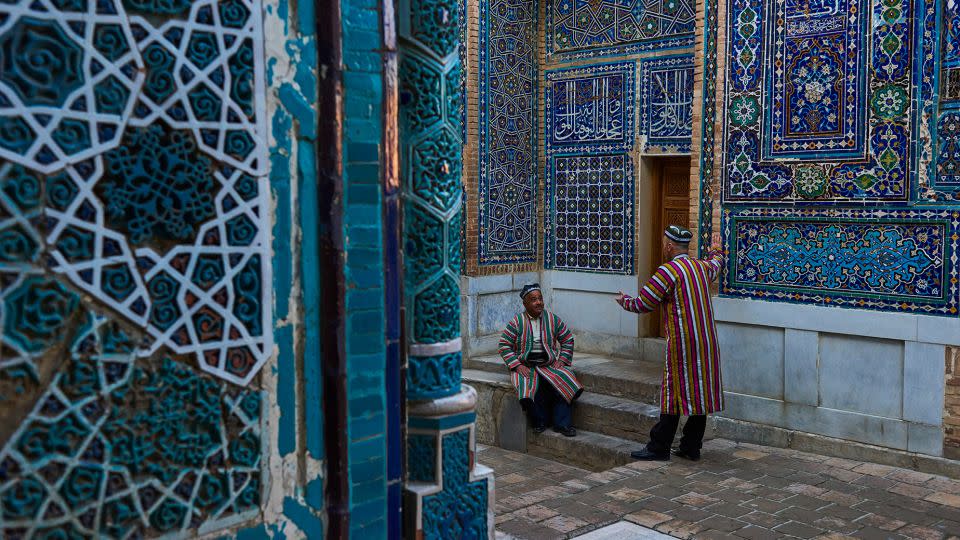 Shah-i-Zinda mausoleum in Samarkand is among the rich religious and cultural sites in Uzbekistan. - Tuul & Bruno Morandi/The Image Bank RF/Getty Images