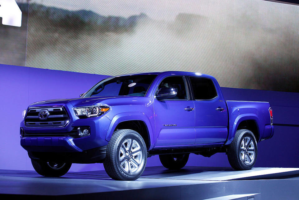 <p>Toyota Tacoma Double Cab long bed four-wheel-drive pickup<br>(Photo by Bill Pugliano/Getty Images) </p>