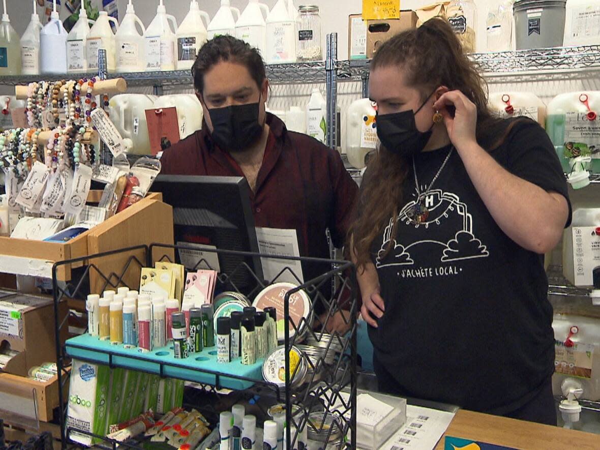 Terre à soi, an eco-friendly grocer in Montreal’s east end, is closed for Black Friday. (CBC - image credit)