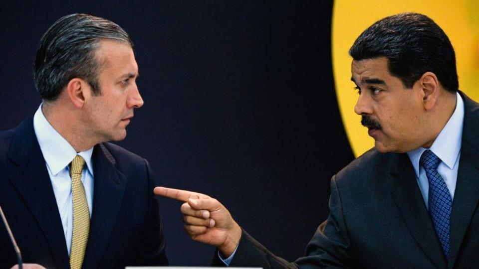 Tarek El Aissami y Nicolás Maduro.