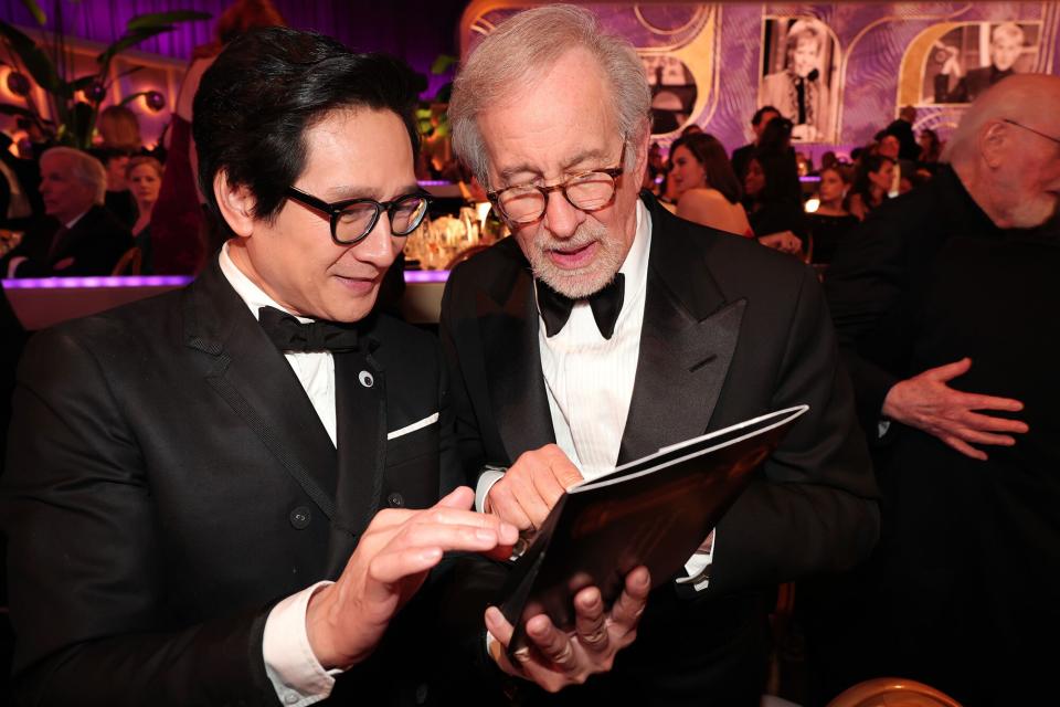 Ke Huy Quan and Steven Spielberg