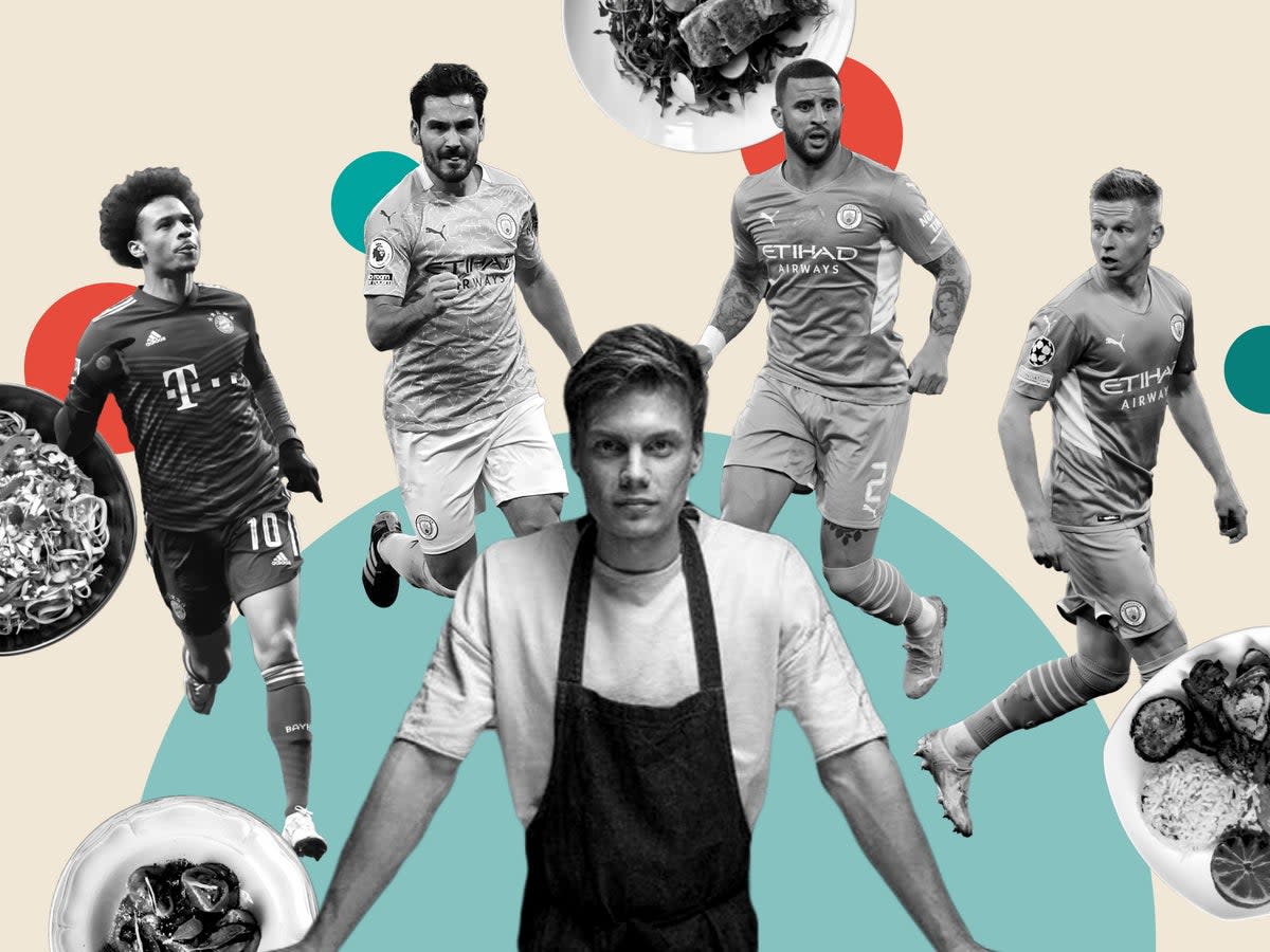 Jonny Marsh has become the go-to chef for top Premier League talents (Chef_jonnymarsh/Instagram/Getty/The Independent)