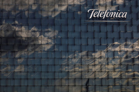 FILE PHOTO: A general view shows the Telefonica headquarters in Madrid, Spain, June 12, 2018. REUTERS/Juan Medina/File Photo