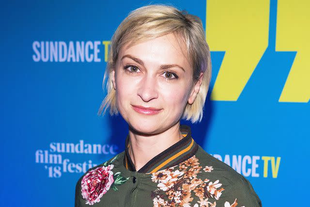 <p>Mat Hayward/Getty</p> Halyna Hutchins in 2018