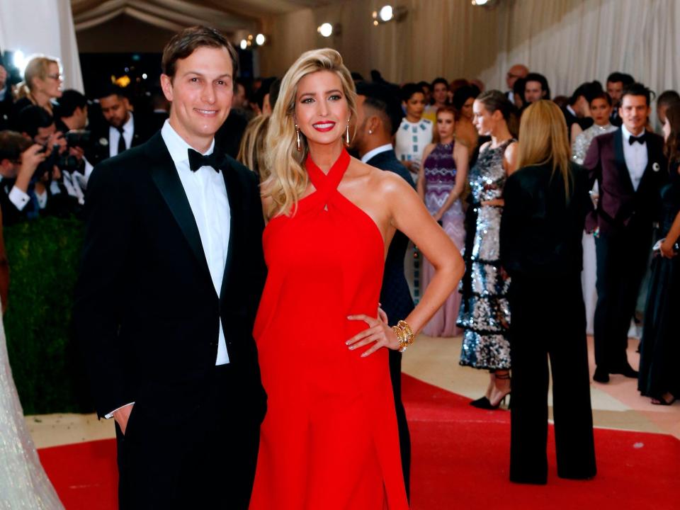 ivanka trump jared kushner met ball