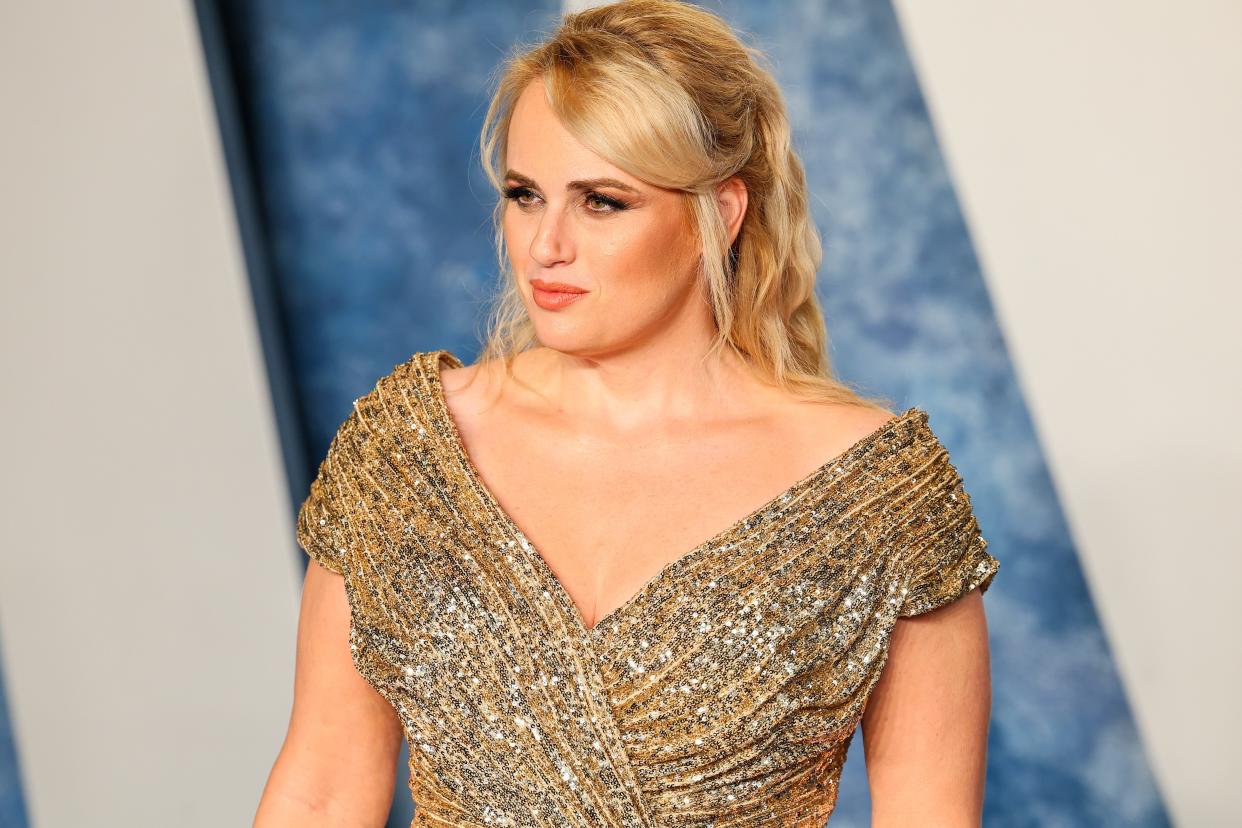 Rebel Wilson attends the 2023 Vanity Fair Oscar Party Hosted By Radhika Jones at Wallis Annenberg Center for the Performing Arts on March 12, 2023 in Beverly Hills, California.