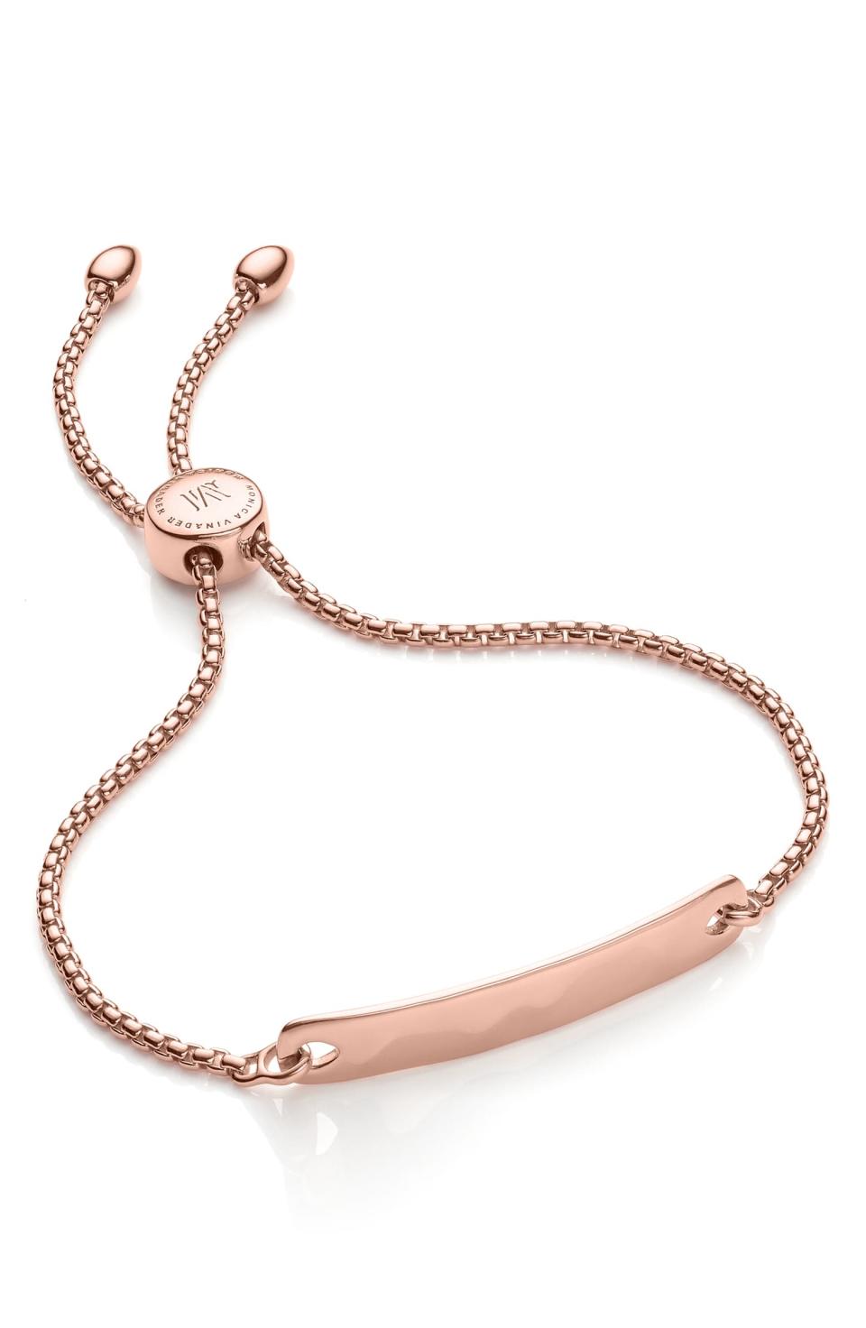 Monica Vinader Engravable Havana Friendship Chain Bracelet. Image via Nordstrom.