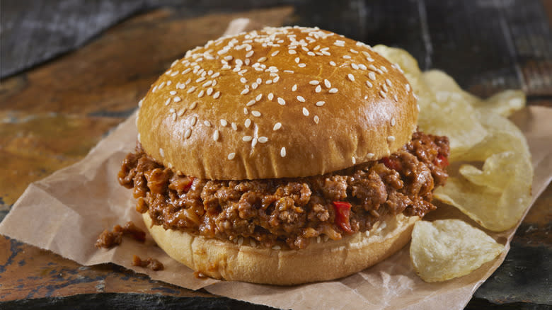 sloppy Joe sandwich