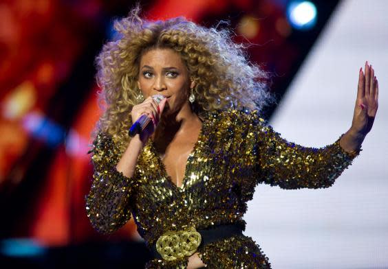 Beyonce playing the Pyramid Stage at Glastonbury in 2011 (Getty)