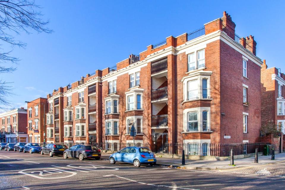 Temple Dwellings in Bethnal Green will go under the hammer next month (Strettons)