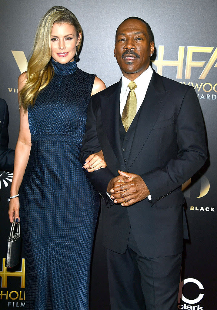 LOS ANGELES, CA - NOVEMBER 06: Eddie Murphy, Paige Butcher arrives at the 20th Annual Hollywood Film Awards on November 6, 2016 in Los Angeles, California. (Photo by Steve Granitz/WireImage)