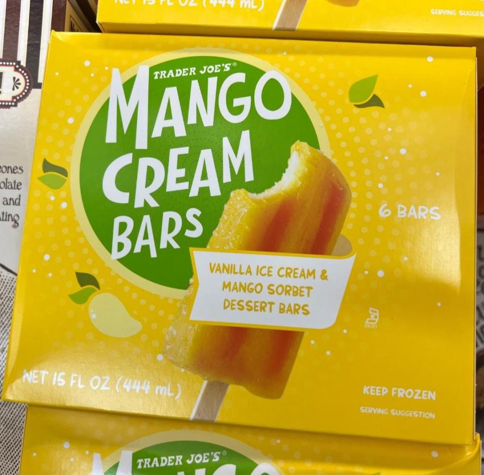 trader joe's mango cream bars