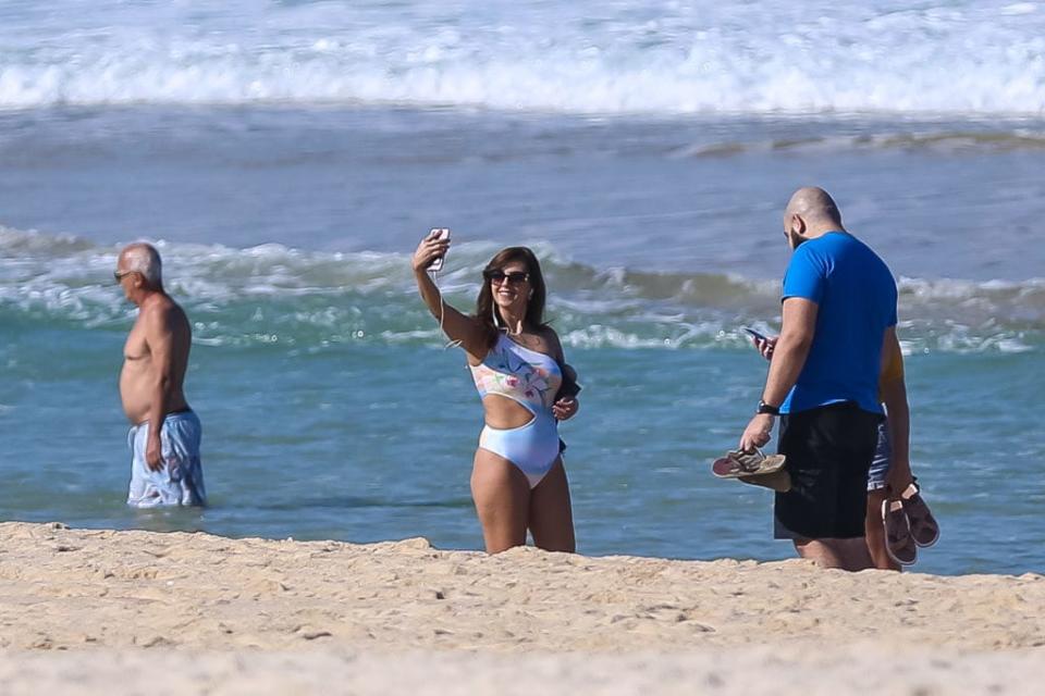 Beachgoers enjoy their freedom - getty