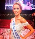 <p>Maeva Coucke (Miss Nord-Pas-de-Calais) est âgée de 23 ans. Elle est étudiante en droit.<br> Crédit photo : Twitter Miss France </p>