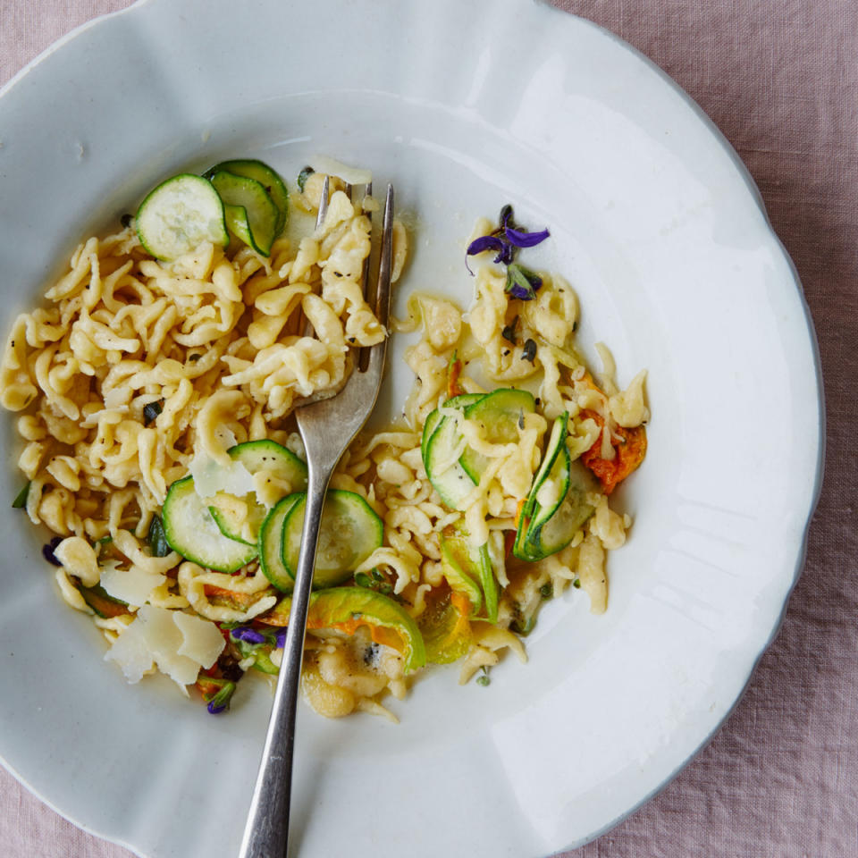 Friulian Pasta with Zucchini and Zucchini Flowers