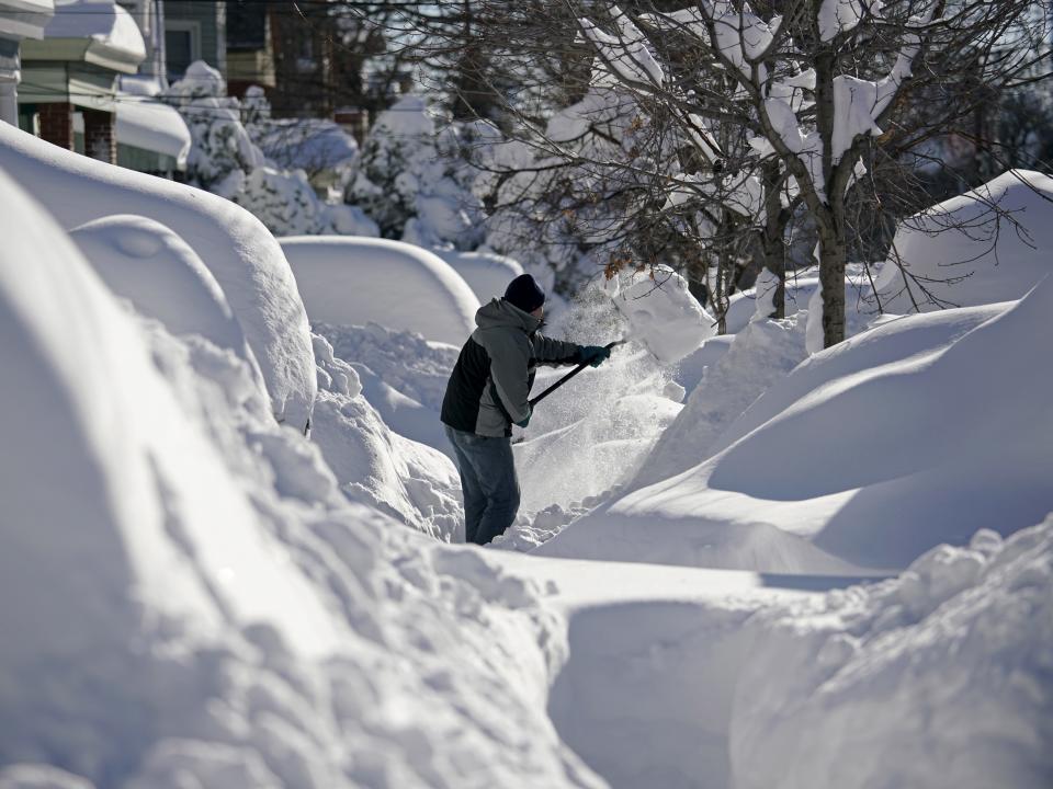 Snowstorm blizzard