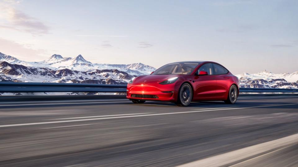 <p>Given Tesla's recent price cuts to its new cars, it's little surprise the prices of the brand's used cars are also falling. According to iSeeCars, used Model 3s seem to be taking the brunt of this hit, with their average price falling by $9914 from $51,251 to $41,337 in February 2023.</p><p><a class="link " href="https://www.caranddriver.com/tesla/model-3" rel="nofollow noopener" target="_blank" data-ylk="slk:MORE ABOUT THE TESLA MODEL 3;elm:context_link;itc:0;sec:content-canvas">MORE ABOUT THE TESLA MODEL 3</a></p>