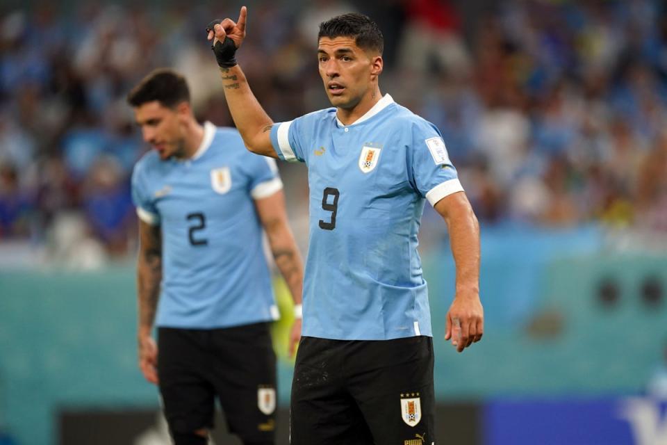 Luis Suarez looked a shadow of his former self in Uruguay’s draw with South Korea (PA Wire)