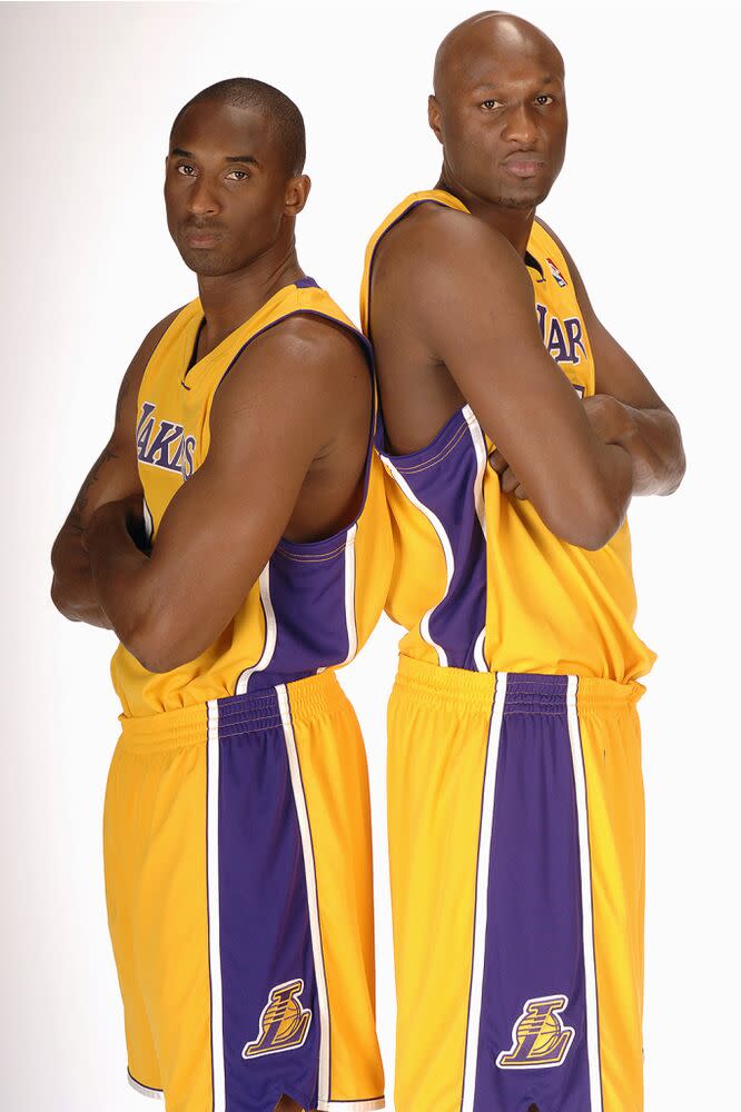 Kobe and Lamar | Noah Graham/NBAE via Getty