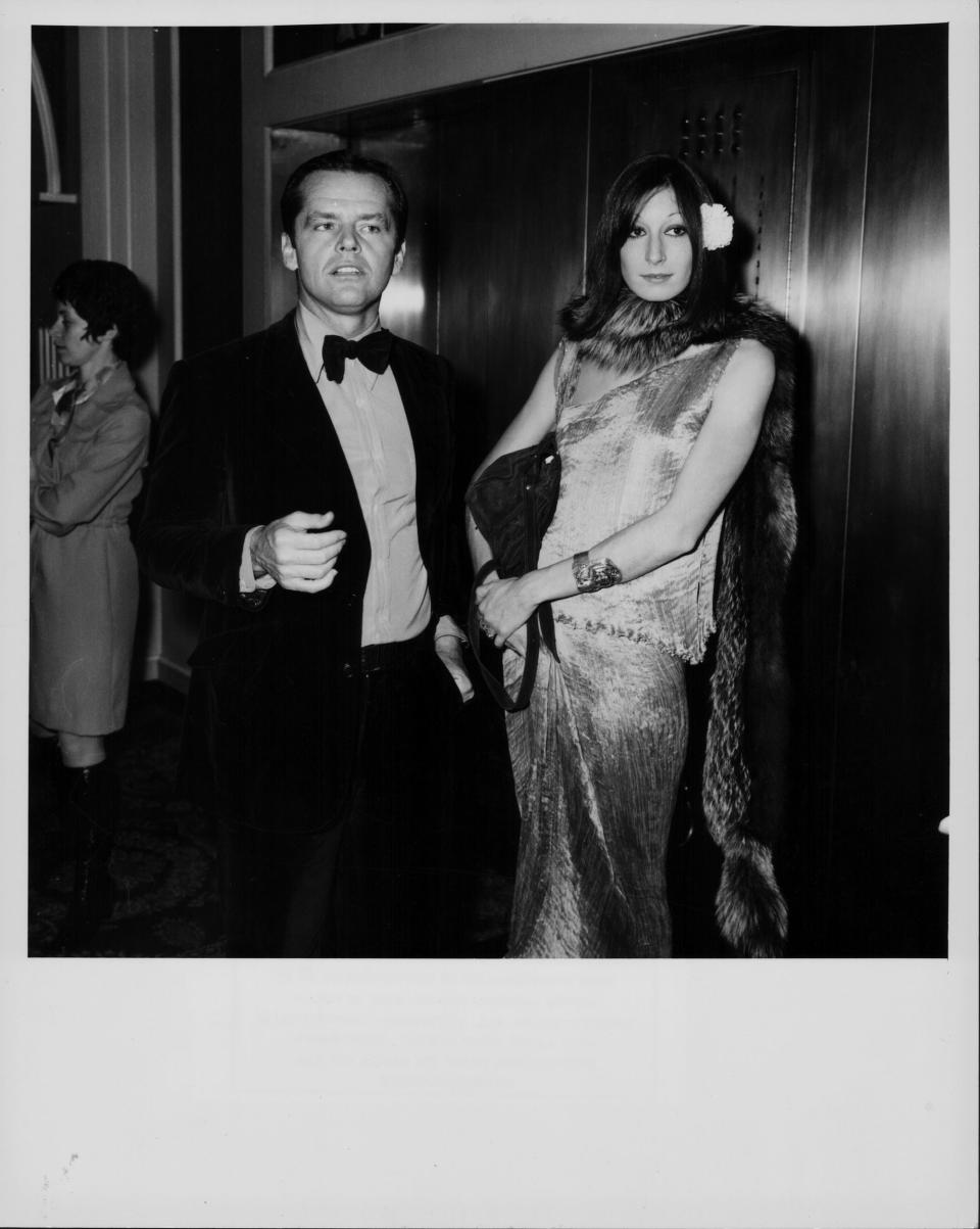 Anjelica Huston (with Jack Nicholson), 1974