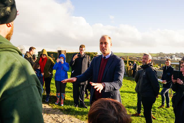 <p>Hugh Hastings/Getty</p> Prince William makes his first official visit to Cornwall in November 2022.
