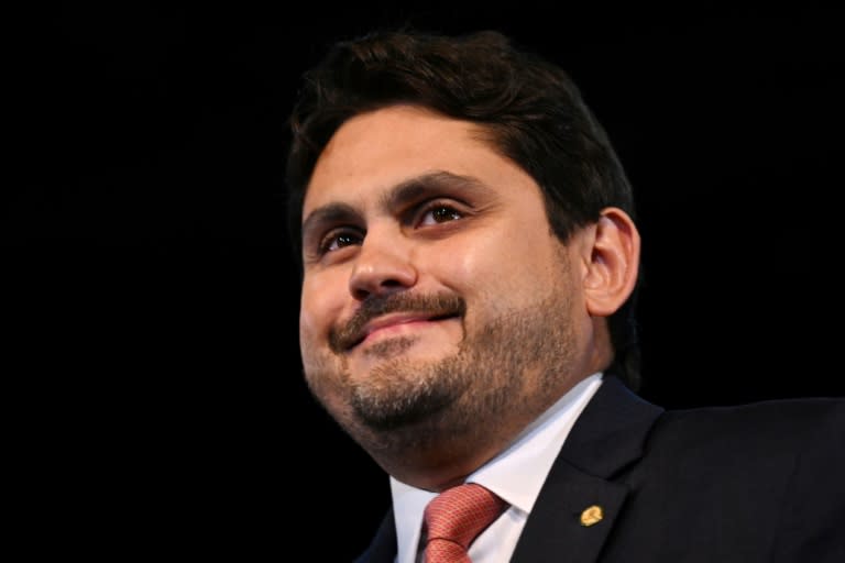 El ministro de Comunicaciones de Brasil, Juscelino Filho, el 29 de diciembre de 2022 en Brasilia (Evaristo Sa)