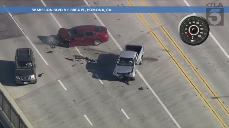 Pursuit ends with head-on crash